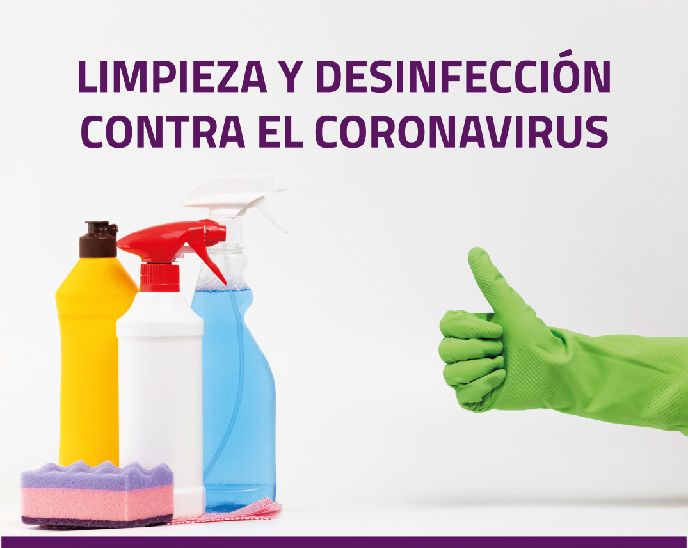 Limpieza y desinfección contra el coronavirus