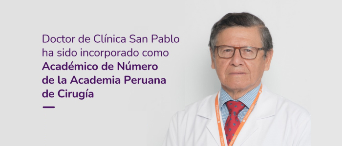 Doctor es nombrado como académico de número por la Academia Peruana de la Cirugía
