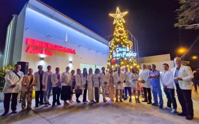 Encendido del Árbol 2025 en Clínica San Pablo Surco: una noche llena de unión y esperanza.