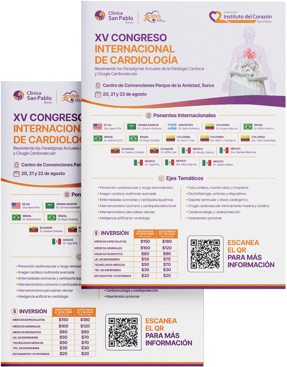 Programa completo del XV Congreso Internacional de Cardiología